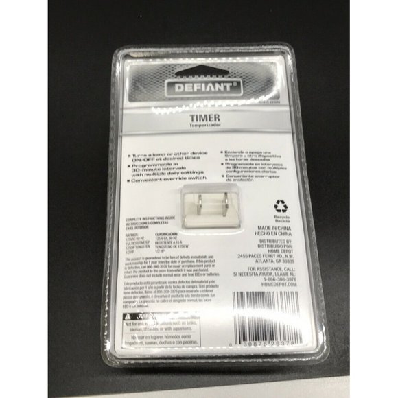 Defiant Indoor Basic Timer 544068 - Picture 2 of 3